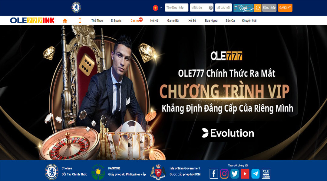 Evolution Gaming Ole777 - Sảnh casino hàng đầu châu Âu